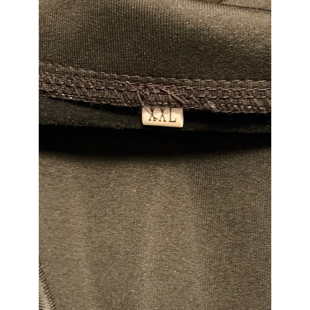 Black Gold Crest Button Blazer Cardigan Jacket‎ XXL Stretch Professional